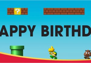 Super Mario Bros Happy Birthday Banner Super Mario Bros Birthday Banner Birthdayexpress Com