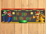 Super Mario Bros Happy Birthday Banner Super Mario Brothers Happy Birthday Banner 1×3 Feet