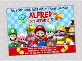 Super Mario Brothers Birthday Invitations Items Similar to Super Mario Bros Birthday Party
