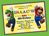 Super Mario Brothers Birthday Invitations Super Mario Brothers Birthday Invitation Printable