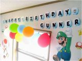 Super Mario Happy Birthday Banner Items Similar to Super Mario Clouds Happy Birthday Banner