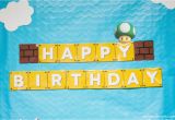 Super Mario Happy Birthday Banner Super Mario Party Recap with Free Printables Mkkm Designs