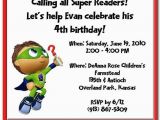 Super why Birthday Invitations Items Similar to Super why Birthday Invitation On Etsy