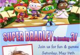 Super why Birthday Invitations Personalized Photo Invitations Cmartistry Super why