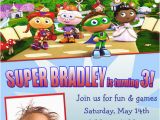 Super why Birthday Invitations Personalized Photo Invitations Cmartistry Super why