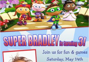 Super why Birthday Invitations Personalized Photo Invitations Cmartistry Super why