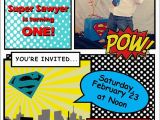 Superhero 1st Birthday Invitations Moucha Cafe Superhero 1st Birthday