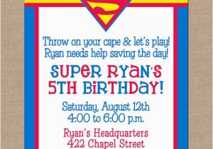 Superhero Birthday Invitation Wording 25 Best Ideas About Superman Invitations On Pinterest