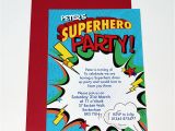 Superhero Birthday Invitation Wording Personalised Superhero Party Invitations by Bonnie