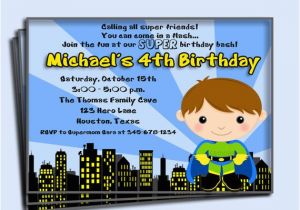 Superhero Birthday Invitation Wording Superhero Birthday Invitation Printable or Printed with Free