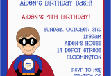 Superhero Birthday Invitation Wording Superhero Birthday Invitations