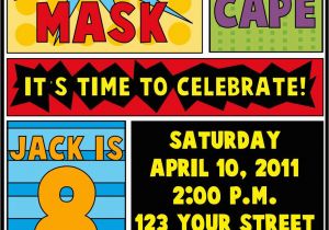 Superhero Birthday Invitation Wording Superhero Birthday Invitations Templates