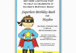 Superhero Birthday Invitation Wording Superhero Boy Invitations Clearance Paperstyle