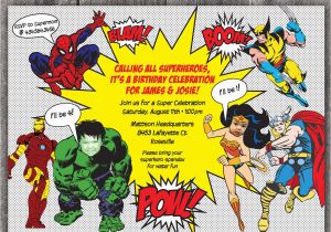Superhero Birthday Invitation Wording Superhero Party Invitations Party Invitations Templates