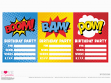 Superhero Birthday Invitations Free Free Superhero Party Printables Catch My Party