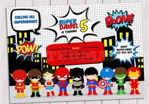 Superhero Birthday Invitations Free Super Hero Birthday Party Pop Art Superhero Invitation