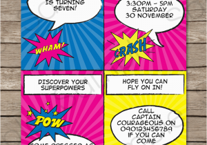 Superhero Birthday Invitations Free Superhero Girl Party Invitations Template Supergirl Party