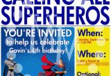 Superhero Newspaper Birthday Invitations Superhero Newspaper Birthday Invitation the Scrap Shoppe