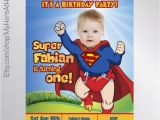 Superman 1st Birthday Invitations 1000 Ideas About Superman Invitations On Pinterest