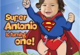 Superman 1st Birthday Invitations 29 Best 1st Birthday Invitation Baby Superheroes Images