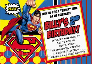 Superman 1st Birthday Invitations Boys Superhero Superman Birthday Photo Invitation