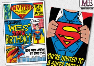 Superman Birthday Invites Batman Invitations Metro Designs and Metro events