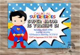 Superman Birthday Invites Superman Birthday Invitation Personalized Superman Invite