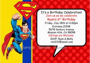 Superman Birthday Invites Superman Birthday Invitations Ideas Bagvania Free
