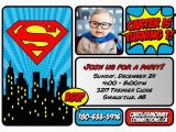 Superman Birthday Invites Superman First Birthday Party Mommy Connections