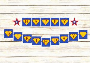 Superman Happy Birthday Banner 9 Best Images Of Free Superman Printable Birthday Banners