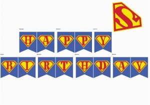 Superman Happy Birthday Banner Superhero Archives Page 3 Of 3 Magical Printable