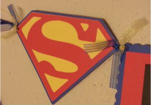 Superman Happy Birthday Banner Supermanhappy Birthday Banner Redyellow and Blue by