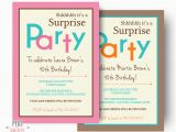 Suprise Birthday Party Invitations Surprise Birthday Invitation Printable Surprise Birthday