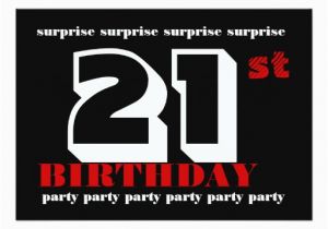 Surprise 21st Birthday Invitations 21st Surprise Birthday Party Invitation Template Zazzle