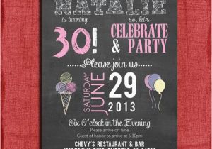 Surprise 21st Birthday Invitations Surprise 21st 30th 40th 50th Chalkboard Style Birthday