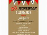 Surprise 21st Birthday Invitations Surprise 21st Birthday Party Invitations Bunting Zazzle