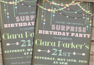 Surprise 21st Birthday Invitations Surprise Birthday Invitations Sweet 16 21st 30th or Any