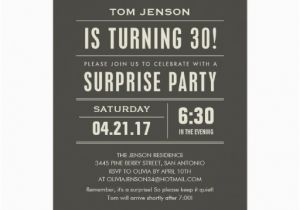 Surprise 30 Birthday Invitations Most Popular 30th Birthday Party Invitations