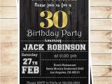 Surprise 30th Birthday Invitations for Him 30th Birthday Surprise Party Gold Black Mens 30th Birthday