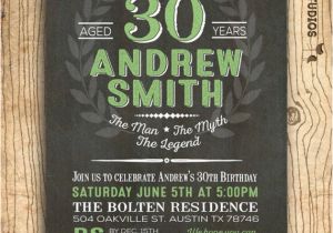 Surprise 30th Birthday Invitations for Men 30th Birthday Invitation for Men Surprise 30th Birthday