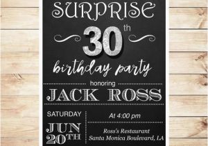 Surprise 30th Birthday Invitations for Men 9 Best Unique 30th Birthday Party Ideas Images On