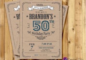 Surprise 30th Birthday Invitations for Men Adult Birthday Invitation for Men Surprise Birthday