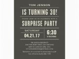 Surprise 30th Birthday Invitations for Men Most Popular 30th Birthday Party Invitations