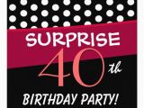 Surprise 40th Birthday Invites Most Popular 40th Birthday Party Invitations