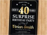 Surprise 40th Birthday Invites Surprise 40th Birthday Invitation 30th 50th 60th 70th 80th