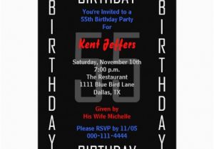 Surprise 55th Birthday Invitations 55th Birthday Party Invitation 55 Zazzle