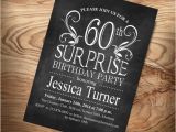 Surprise 60 Birthday Party Invitations Surprise 60th Birthday Invitation Any Age Digital