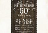 Surprise 60 Birthday Party Invitations Surprise 60th Birthday Invitation Any Age Rustic Invite