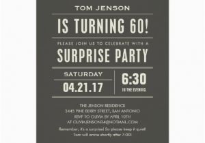 Surprise 60 Birthday Party Invitations Surprise 60th Birthday Invitations Zazzle