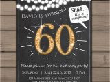 Surprise 60th Birthday Invitations Free 60th Birthday Invitation Gold Glitter Surprise Party